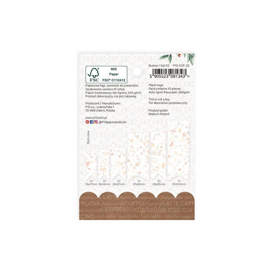 Coffee Break Double-Sided Cardstock Tags 10/Pkg