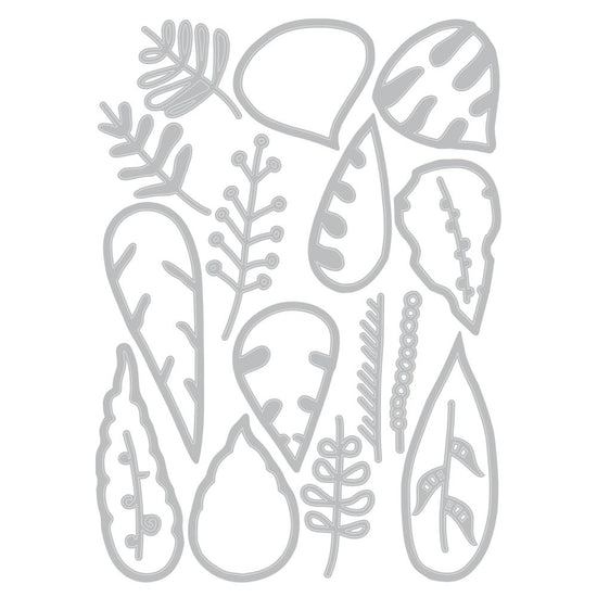 Sizzix Thinlits Dies By Tim Holtz 18/Pkg Artsy Leaves