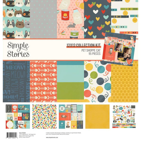 Simple Stories Collection Kit 12"X12" Pet Shoppe Cat