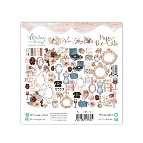 PAPER DIE-CUTS - HER STORY, 60 PCS