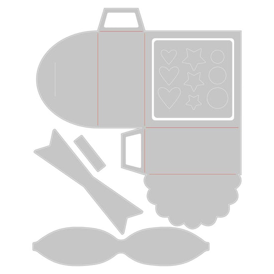 Sizzix Thinlits Dies By Jennifer Ogborn 5/Pkg Treat Box