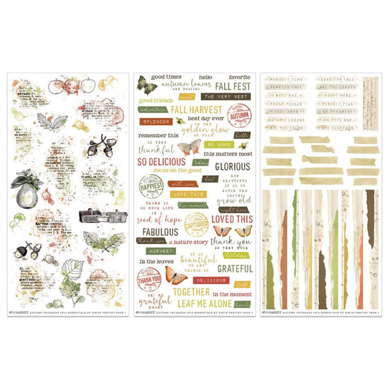 49 And Market Rub-On Transfer Set Vintage Orchard Essentials