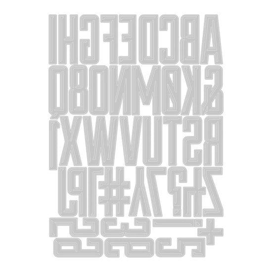 Sizzix Thinlits Die Set 41PK - Alphanumeric Emporium By Tim Holtz