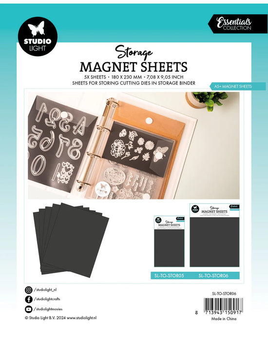 Studio Light Storage Magnet Sheet A5+ Sheet Essentials 5 PC