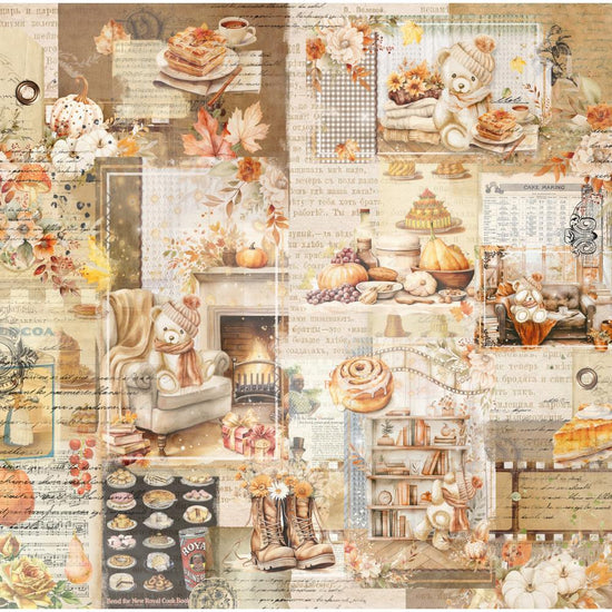 Memory Place Collage Origami Papers 5.9"X5.9" 24/Pkg Beary Cozy