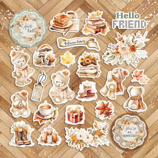 Memory Place Ephemera Cardstock Die-Cuts Beary Cozy
