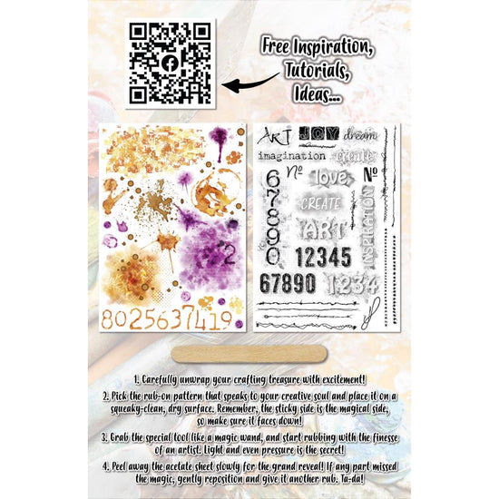 AALL And Create A5 Rub-Ons Coffee Numberistic