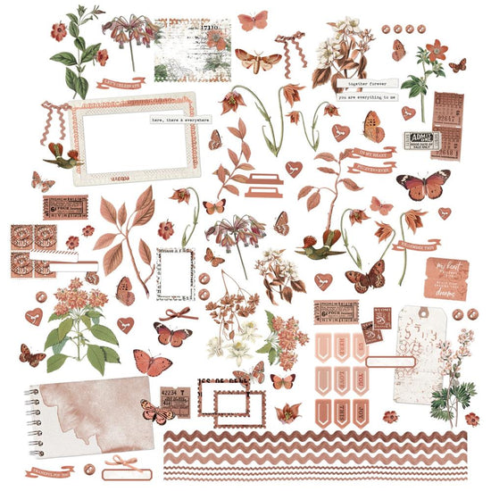 49 And Market Laser Cut Outs Elements, Color Swatch: Terracotta