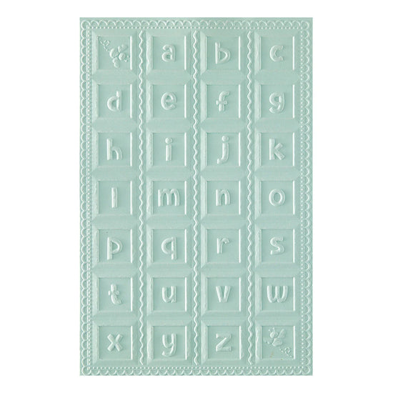 Spellbinders CLASSIC POOH BABY BLOCKS 3D EMBOSSING FOLDER WITH SIMPLE STORIES