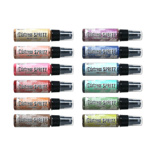 Tim Holtz Distress Spritz 1oz Bottle Complete Collection (all 12 colors) Serie