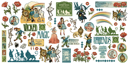 Graphic 45 Wonder of Oz Ephemera Set