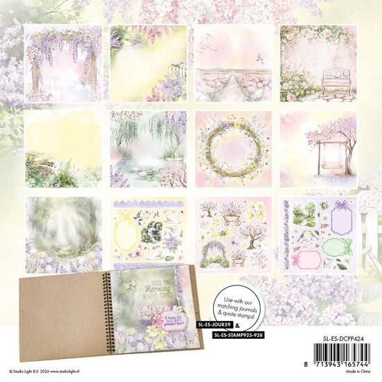 Studio Light Designer Paper Pad Paper & Elements - Pastel Blossom Essentials 36 Sheets