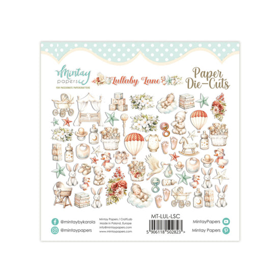 PAPER DIE-CUTS - LULLABY LANE, 60 PCS