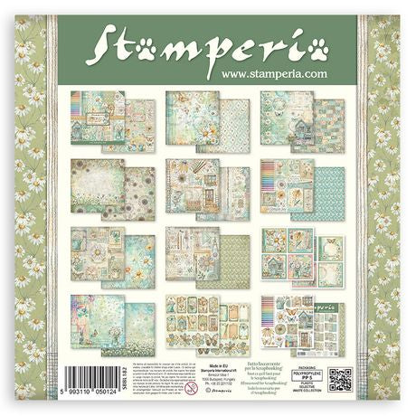 Stamperia Scrapbooking Double-Sided Paper Pad 12"x12" 10/Pkg Daisy Art