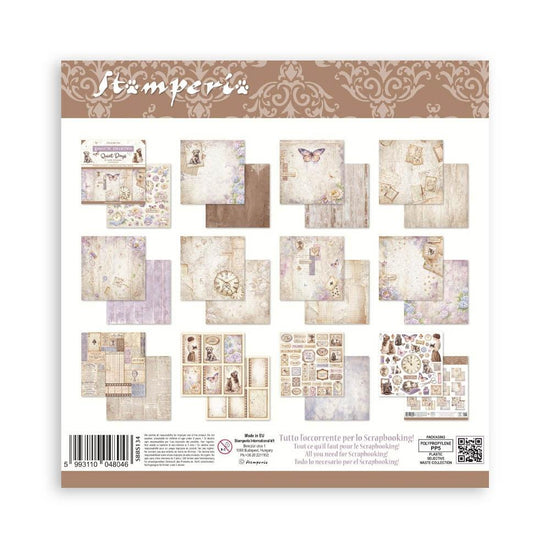 Stamperia Scrapbooking Pad 8"x8" 10/Pkg Quiet Days