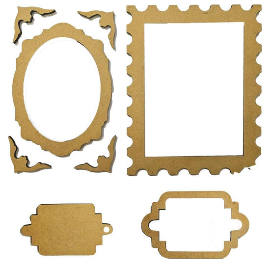 Stamperia Crafty Shapes Quiet Days Frames and Plates