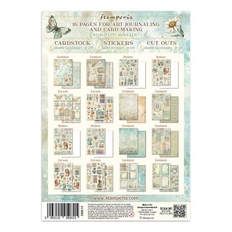 Stamperia Junk Journal Stickers, Cut-outs & Backgrounds Daisy Art