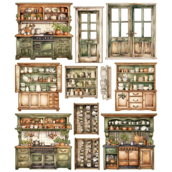 49 And Market Die-Cut Elements Cottagecore