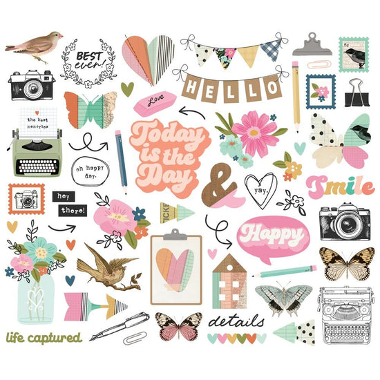 Simple Stories Bits & Pieces Die Cuts 57/Pkg Take Note