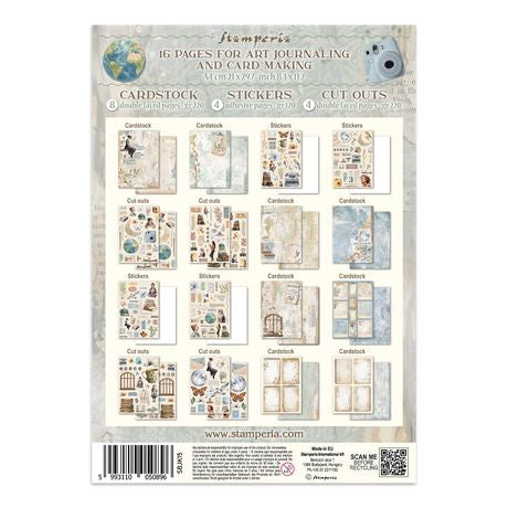 Stamperia Stamperia Junk Journal Stickers, Cut-Outs & Backgrounds Secret Diary