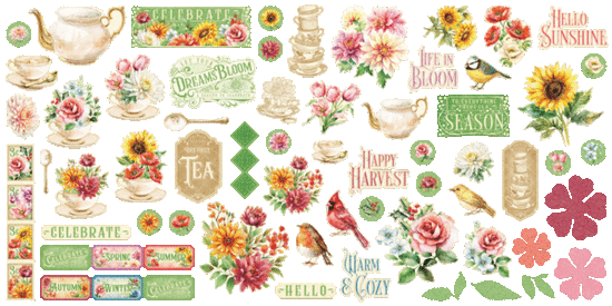 Graphic 45 Ephemera Set Season to Celebrate