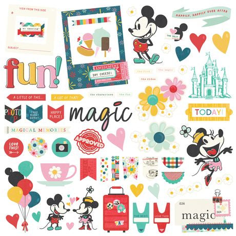 Simple Stories Chipboard Say Cheese Happiest Place