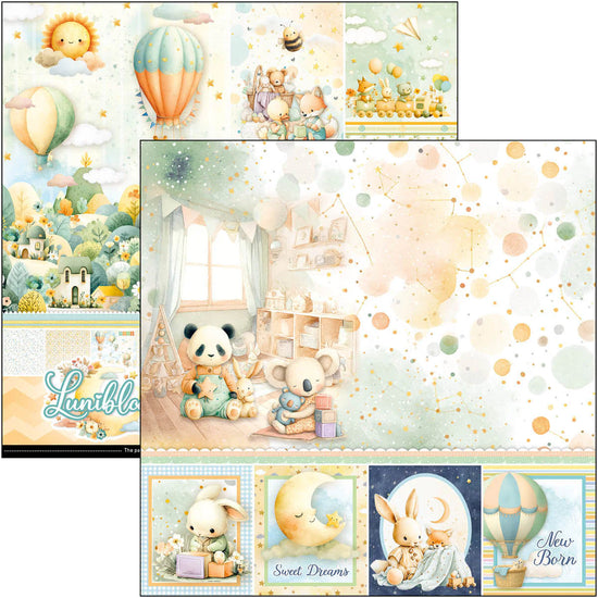 Ciao Bella Lunibloom Paper Pad 12"x12" 12/Pkg