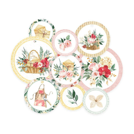 Flowerish Double-Sided Cardstock Tags 9/Pkg
