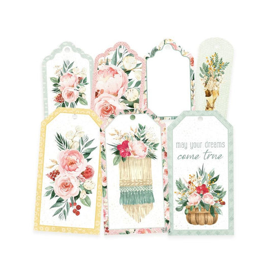 Flowerish Double-Sided Cardstock Tags 7/Pkg