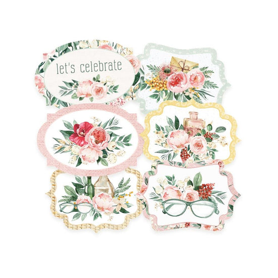 Flowerish Double-Sided Cardstock Tags 6/Pkg