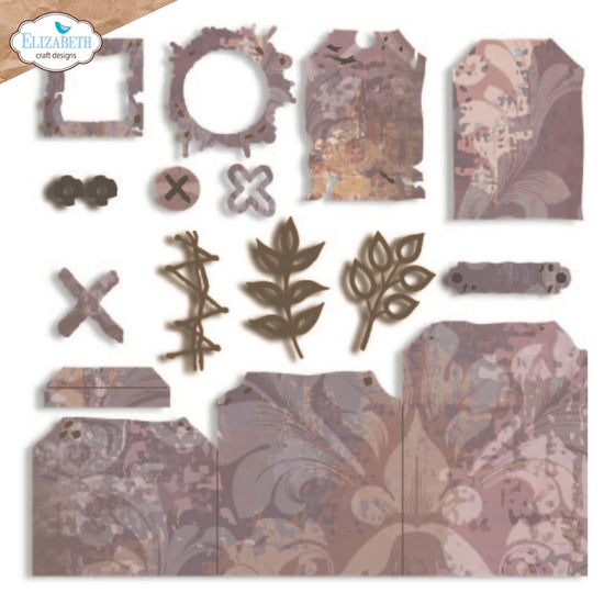 Elizabeth Craft Tag folding trio die