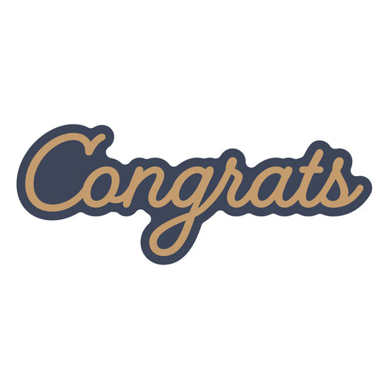 Spellbinders LAYERED CONGRATS ETCHED DIES