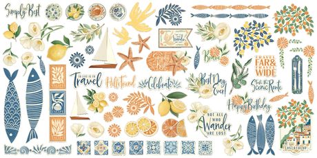 Graphic 45 Ephemera Set Scenic Route
