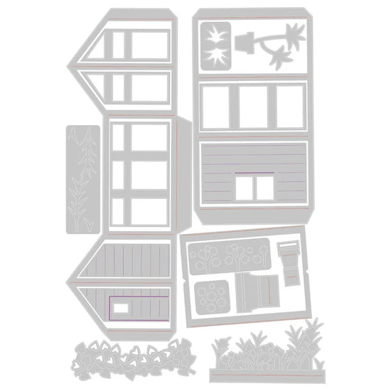 Sizzix Thinlits Dies By Lisa Jones 19 Pack - Pop-Up Garden