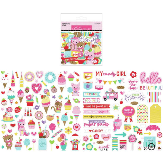 Bella Blvd Cardstock Ephemera Icons, My Candy Girl