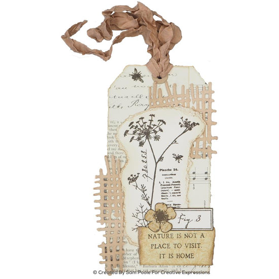 Creative Expressions Craft Dies By Sam Poole Shabby Basics- Cheesecloth