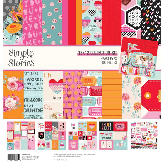 Simple Stories Collection Kit 12"X12" Heart Eyes