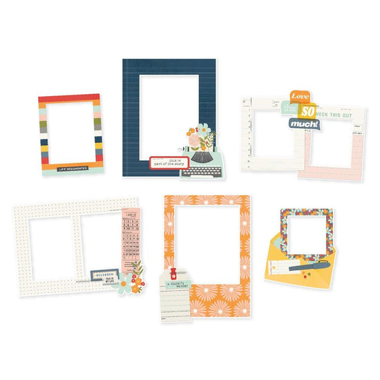 For The Record Chipboard Frames 6/Pkg