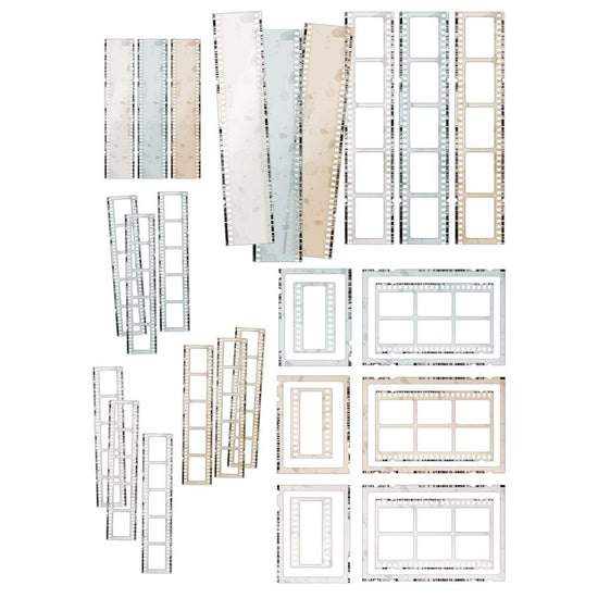 49 And Market Filmstrip Frames Vintage Artistry Moonlit Garden