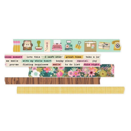 Noteworthy Washi Tape 5/Pkg