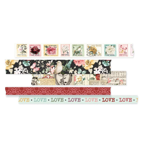 Simple Vintage Love Story Washi Tape 5/Pkg