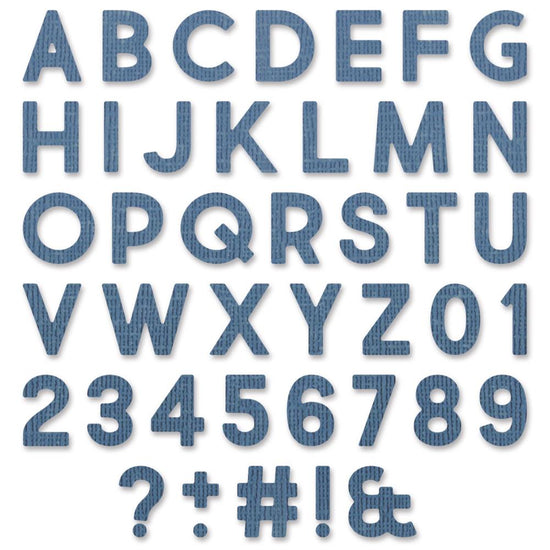 Sizzix Thinlits Dies By Tim Holtz 80/Pkg Alphanumeric Bold