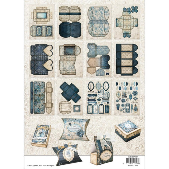 Studio Light Essentials Paper Pad 11.57"X8.26" 12/Pkg Nr. 259, DIY Gift Boxes