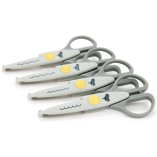 Decorative Scissors 5.5" 4/Pkg Deckle, Wave, Scallop & Zigzag