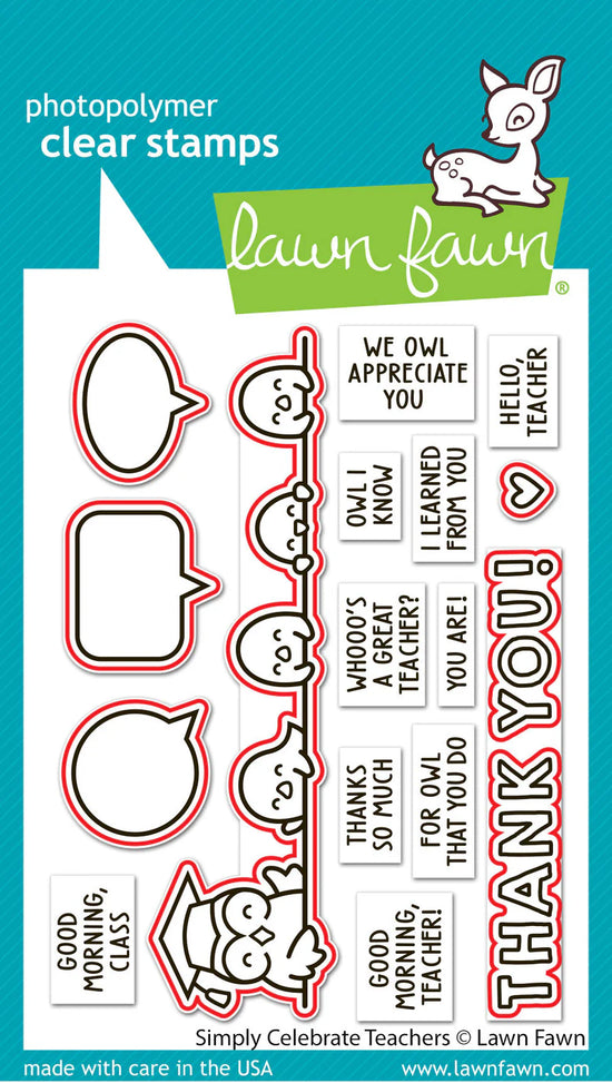 Lawn Fawn simply celebrate teachers lawn cuts die