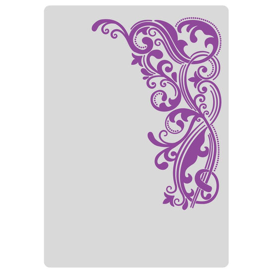 Gemini 2D Embossing Folder 5"x7" Ornamental Swirls