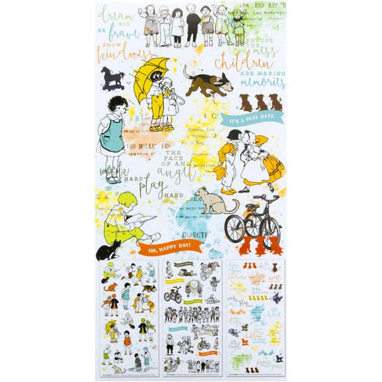 49 And Market Rub-On Transfer Set Toddler Time Essentials
