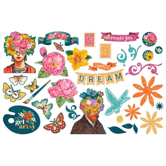 Graphic 45 Ephemera Die-Cut Assortment Let&