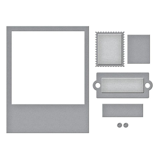MEMORY FRAMES ETCHED DIES FROM THE SAY CHEESE CLASSIC POOH COLLECTION IN COLLABORATION WITH SIMPLE STORIES