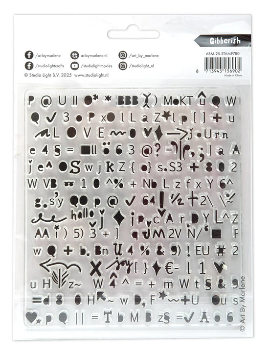Art by Marlene Clear Stamp Gibberish Art By Marlene 1 PC